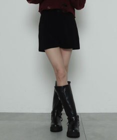 WEGO ジャガードハイウエストタイトショートパンツ