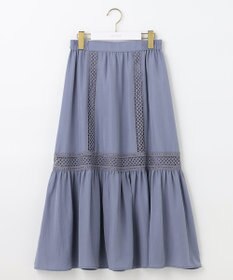 ANY SIS 【洗える】レースポイントティアード スカート