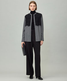 ICB 【洗える】 トリアセボディシェルピーチ ワイドパンツ