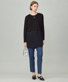 ICB L 【洗える】シアージャージーコンビ カットソー