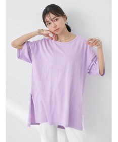 earth music&ecology バックスリットねじりチュニックＴ