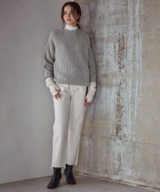 23区 【SLOW/一部店舗限定】フラッフィコットン タートルネックカットソー