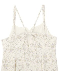 earth music&ecology フラワーバッククロスキャミワンピース