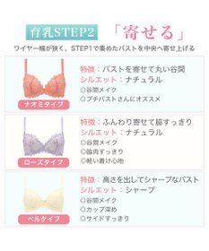 BRADELIS New York 【BRADELIS New York / 育乳ブラ・STEP2 寄せる】ローズステップ2ブラ23A1  脇高設計でスッキリ補正するブラ