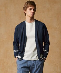 JOSEPH ABBOUD 【エコ素材/軽量/通気性/速乾性】ペーパーヤーンニット カーディガン