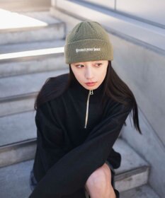 WEGO 【ユニセックス着用ITEM】ロゴショートビーニー