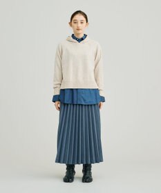 J.PRESS YORK STREET 【WOMEN】ウールカシミヤ フーディニット