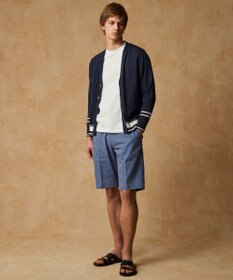 JOSEPH ABBOUD 【エコ素材/軽量/通気性/速乾性】ペーパーヤーンニット カーディガン