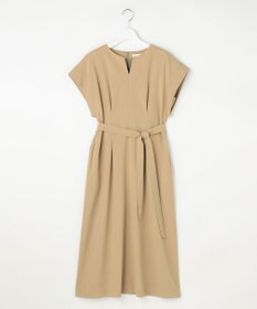 自由区 【ベルト付き】ウーステッドライク ワンピース