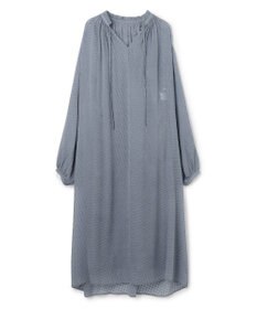 BEIGE， CALLERRY / シルク混ドットギャザーワンピース