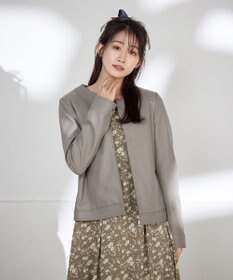 Tiaclasse 【洗える】ギャザースリーブ花柄ワンピース