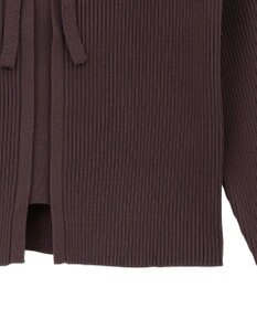 earth music&ecology レイヤード風ギャザーショルダーリブニット