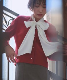 Feroux 【新色追加・洗える】ボリューム リボンタイ ブラウス
