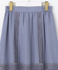 ANY SIS 【洗える】レースポイントティアード スカート