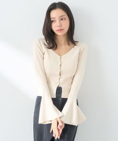 earth music&ecology リブニットカーディガン