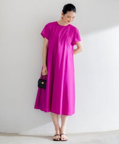 組曲 【洗える・共布ベルト付き】ナチュラル サマードレス