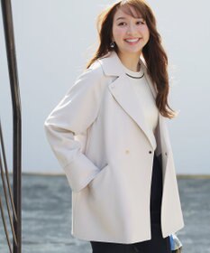 ANY SIS 【2WAY】エレカジストレッチミドルトレンチ コート