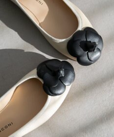 INTER-CHAUSSURES 【FABIO RUSCONI】ラウンドトウフラットカメリアバレエ