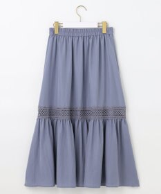 ANY SIS 【洗える】レースポイントティアード スカート