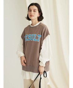 CRAFT STANDARD BOUTIQUE ミニ裏毛　パウダー加工　２ｗａｙクラックＰＴベスト