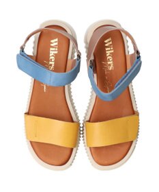 INTER-CHAUSSURES 【Wikers】ソフトスクエアトウ厚底サンダル