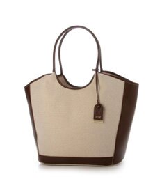 UNBILLION ペルケ perche / キャンバス・牛革トリミングトート