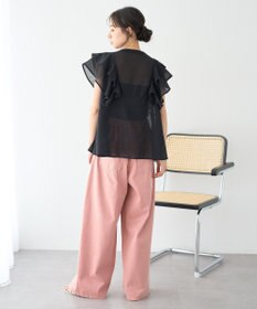 earth music&ecology ラッフルブラウス