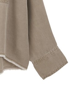 Green Parks 裾フリンジウ゛ィンテージ風シャツ