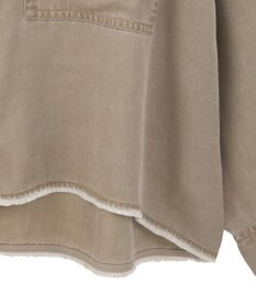 Green Parks 裾フリンジウ゛ィンテージ風シャツ