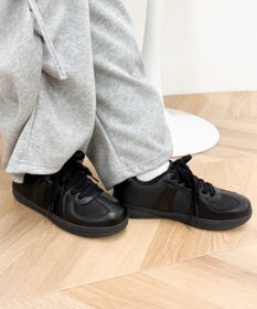 WEGO ダブルシューレースローカットスニーカー
