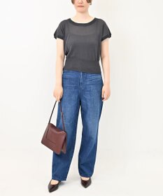 TOQUE 25SS新作〈大草直子さんアドバイザー〉シルク×コットンニットフレンチスリーブ