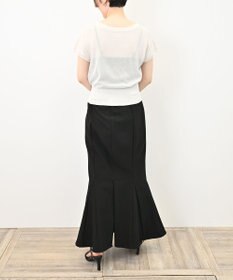 TOQUE 25SS新作〈大草直子さんアドバイザー〉シルク×コットンニットフレンチスリーブ