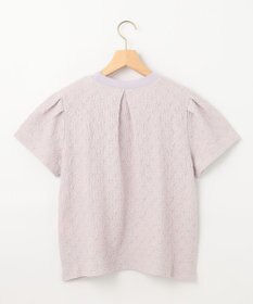 組曲 L 【WEB限定】ストレッチジャガード クロップドＴシャツ