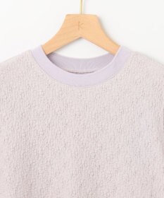 組曲 L 【WEB限定】ストレッチジャガード クロップドＴシャツ