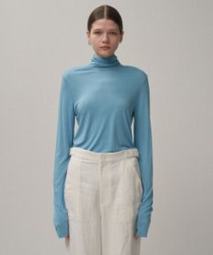 ATON MODAL SILK JERSEY | タートルネック