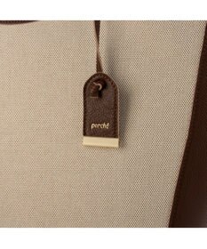 UNBILLION ペルケ perche / キャンバス・牛革トリミングトート