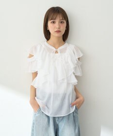 earth music&ecology ２ＷＡＹフリルブラウス