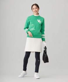 23区GOLF 【WOMEN】【ウォッシャブル】グラフィックダブルジャガードニット