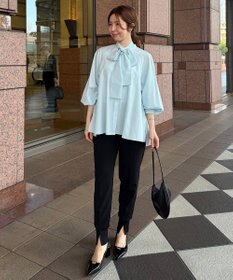 UNFILO 【取り外し可能なボウタイ付き/セレモニー】2WAY ボウタイブラウス