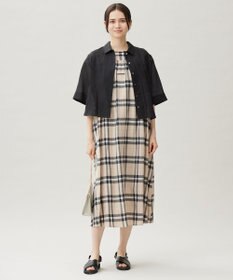 自由区 【カタログ掲載・接触冷感・洗える】シアーラミーローンクロップド丈 ブラウス