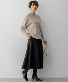 23区 L 【洗える】ラメウール ドルマンスリーブ ニット