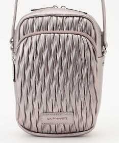 LA BAGAGERIE ランダムプリーツショルダーバッグ タテ