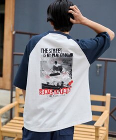 WEGO 【ユニセックス着用ITEM】ラグラングラフィックBIG　T（SS）