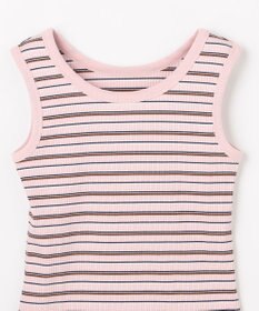 ANY テレコラウンドヘムタンクトップ