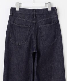 自由区 L 【19号サイズまで展開】ウスカルデニムワイドストレート パンツ