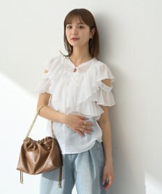 earth music&ecology ２ＷＡＹフリルブラウス