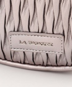 LA BAGAGERIE ランダムプリーツショルダーバッグ タテ