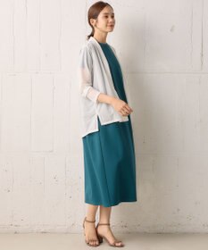 組曲 【WEB限定】シアーツイルジャージーショート カーディガン