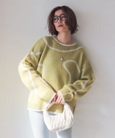 WEGO 【25年秋冬新作】ニュアンスライン配色プルオーバー