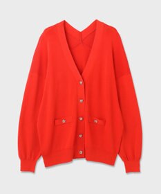 GRACE CONTINENTAL ルーズVネックニットカーディガン